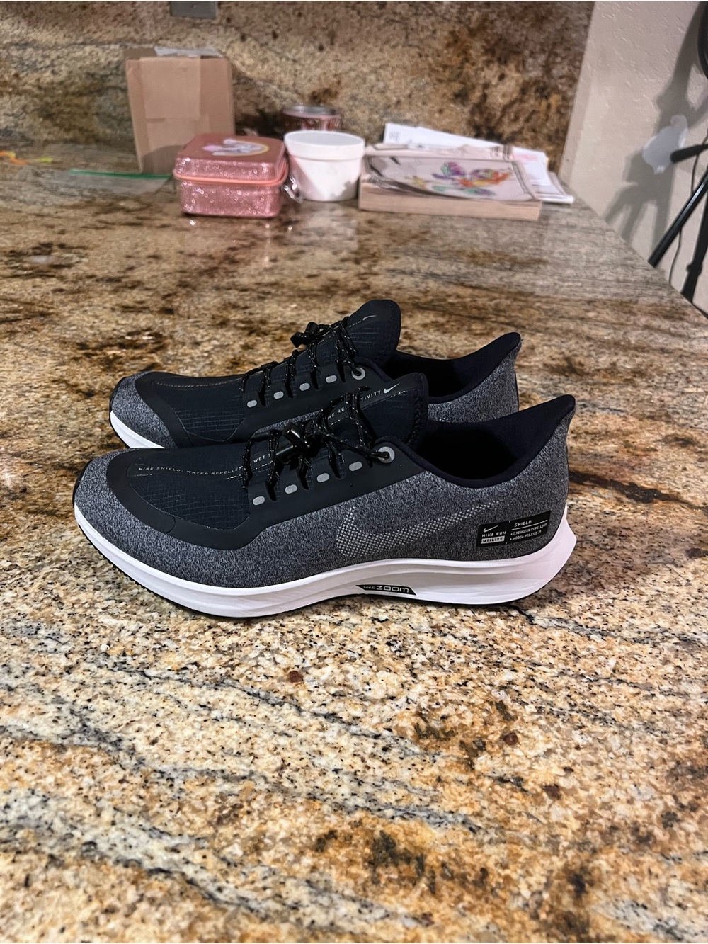 Nike Men’s Black and Gray Athletic Running Shoes